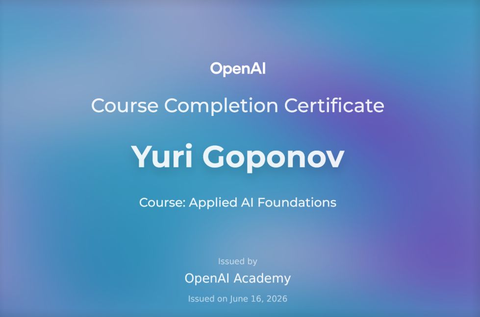 Applied Al Foundations